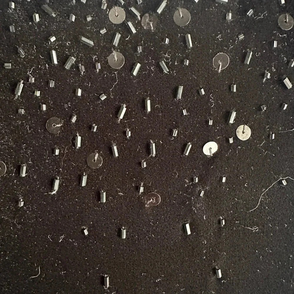 Vintage 90’s Velvet Sleeveless Beaded Maxi Sark Magic Dress, Fairy Black Sz 10 - Picture 8 of 8